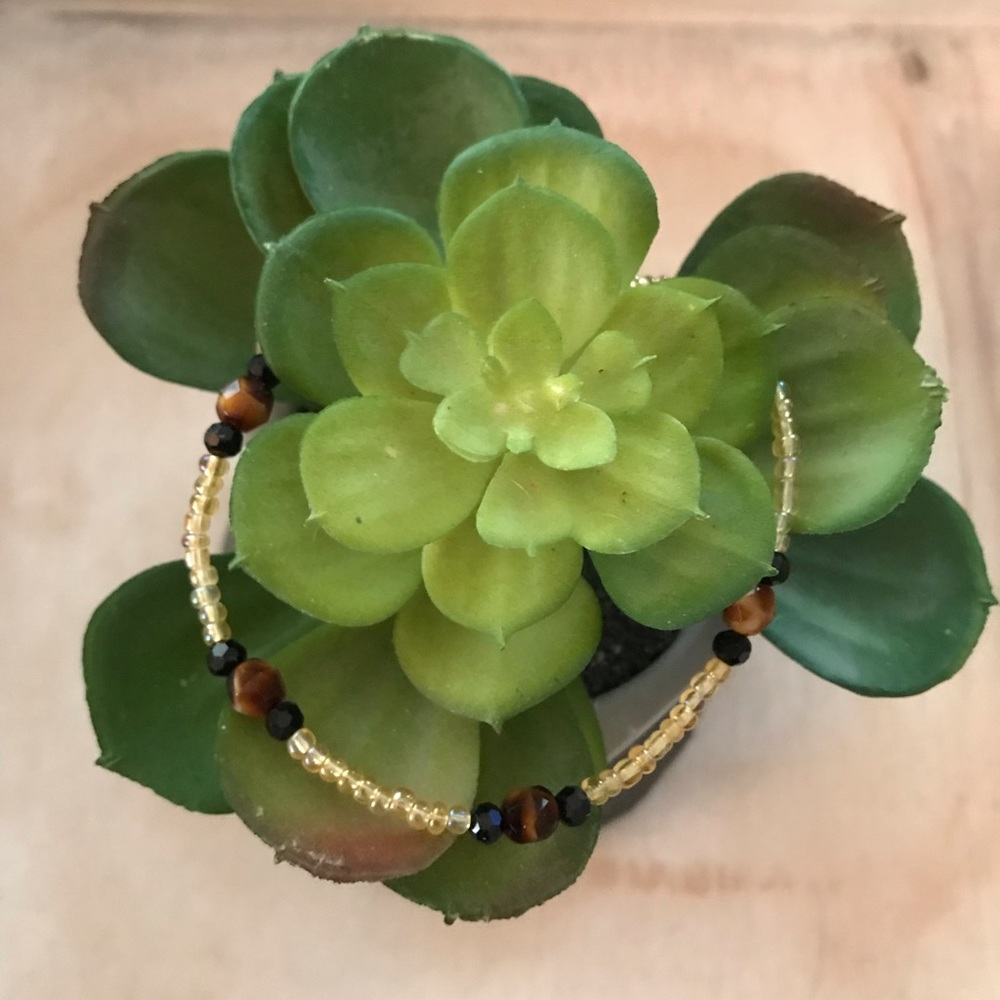 Tiger eye accent Anklet